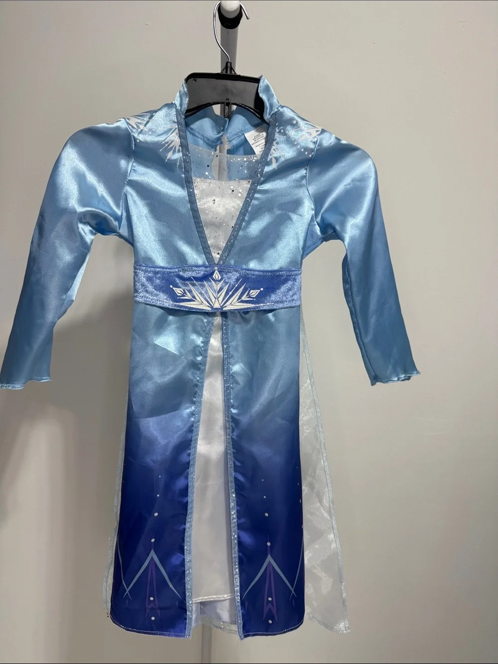 Disney Princess ElssLight and Dark Blue Frozen Dress with Silver Accent 4-6x